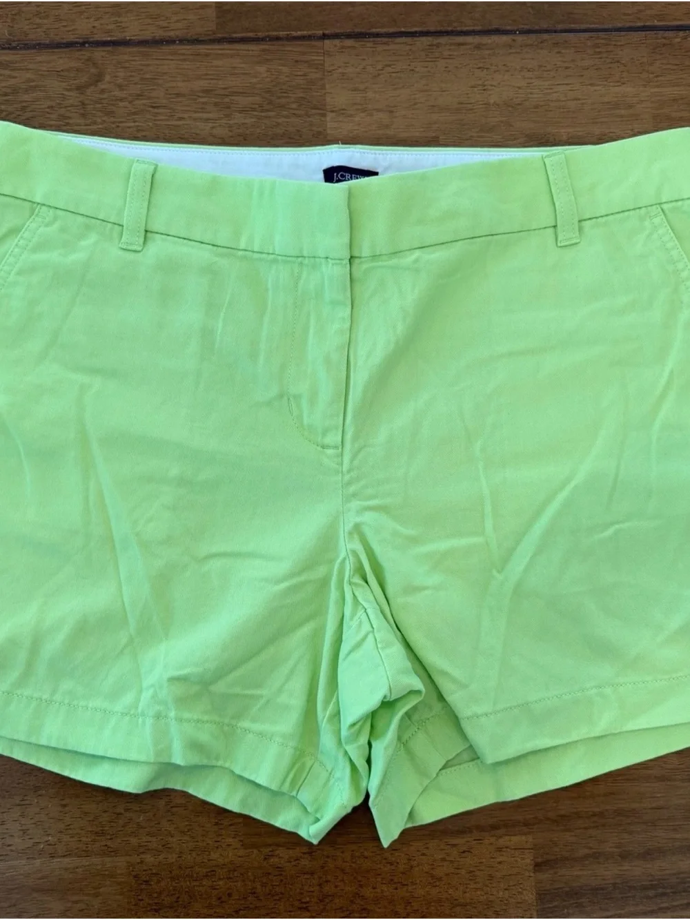 J.Crew Preppy Clean girl aesthetic shorts Bright  Green 4